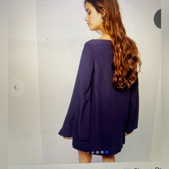 Free People Some Like It Hot slot sleeve dress size L - Picture 4 of 4